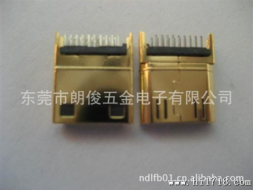 MINI HDMI连接器夹板式 C TYPE/母头连接器