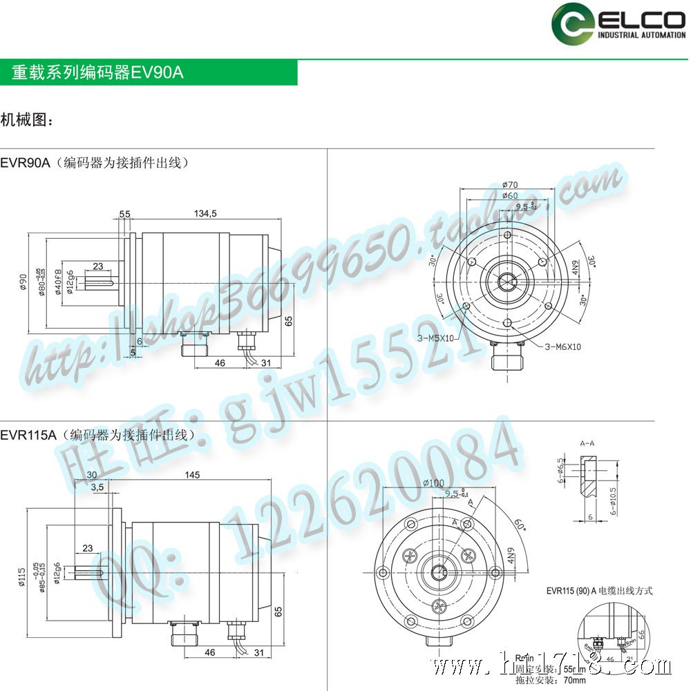 重载系列编码器EV90115-3