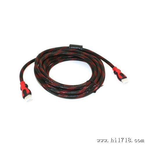 HDMI 耗材批发 HDMI红黑网高清线5米 ，D306 电脑配件批发