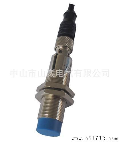 M18航空插头座型电容式接近传感器NPN常开+常闭非金属感应器开关