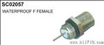 F头系列同轴连接器接插件：F头母头F61母座注塑式