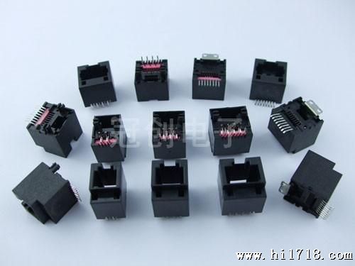 180度立式RJ45母座 RJ45母座连接器