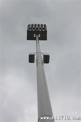 体育场升降高杆灯安装 球场大型双升降高杆灯照明 可配led灯具