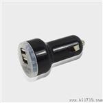 迷你多功能车载充电器 2.1A双U充电器 厂家直供 可OEM 点烟器