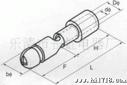 头端子 公预缘头 插簧 冷压端子
