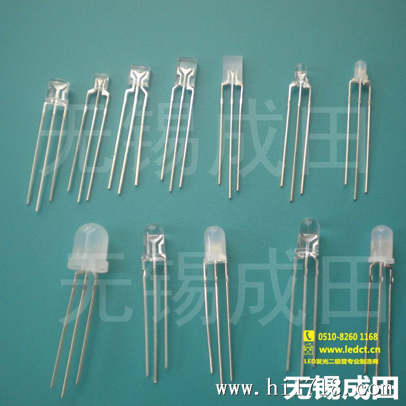 各规格三脚双色LED灯珠