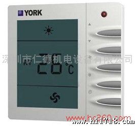 供应约克York温控器 APC-TMS2100DA-TRL 带遥控液晶冷暖温控器