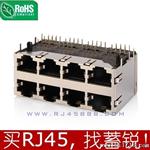 东莞 深圳 广州 2x4 RJ45连接器 水晶头插座 网络接口 母座厂