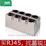 东莞 深圳 广州 2x4 RJ45连接器 水晶头插座 网络接口 母座厂