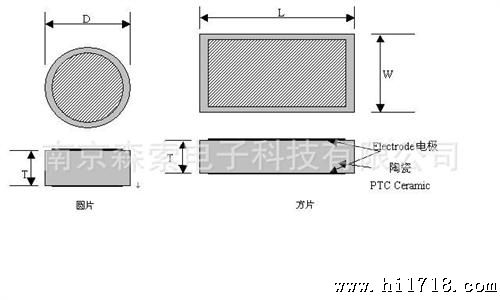  MZ9型热敏电阻器 PTC发热体 PTC发热片