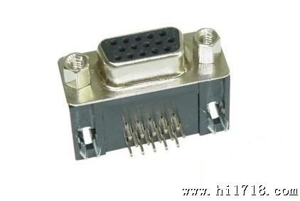 厂家 生产 批发 D-Sub 9PIN 高密度 焊板 90°连接器