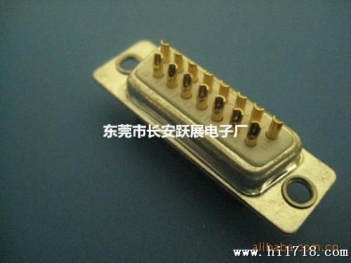 D-SUB  车PIN  DB 15P 母座 焊线式 电子连接器