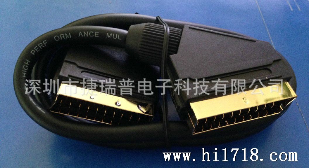 SCART 21PIN连接线公 单价3.9RMB