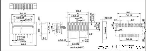 0.3-H2.5MM 连接器 接插件 端子