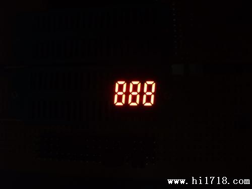 三位LED数码管0.3英寸共阴共阳亮红色数码管