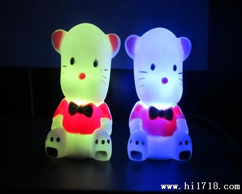 七彩小夜灯 蝴蝶小熊 礼品批发 led小夜灯 地摊产品 床头灯