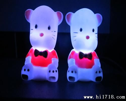 七彩小夜灯 蝴蝶小熊 礼品批发 led小夜灯 地摊产品 床头灯