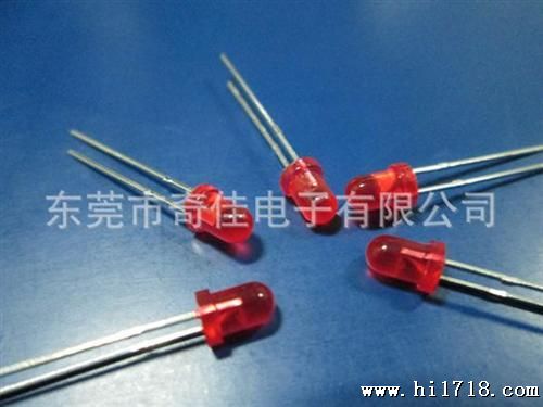 供应有边黄发黄长脚LED发光二管 多规格3MM圆头二管
