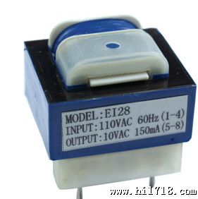 EI型35-15扁插插针式9.5V0.2A电源变压器