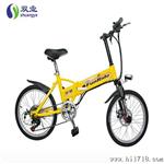 隐形变速锂电车 前碟刹式电动自行车 36V20寸电瓶车 双业电动车