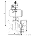 Q641气动法兰球阀