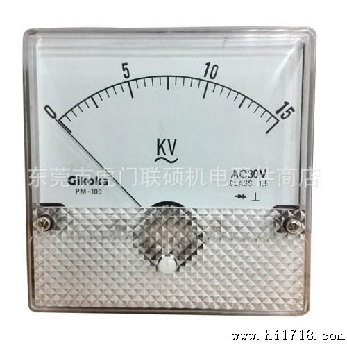 火花机高压电压表 GIKOKA/吉可卡PM-100指针式电表