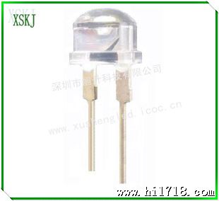 大草帽0.5W 白光 大功率 LED 发光二管 直插led 8mm 亮