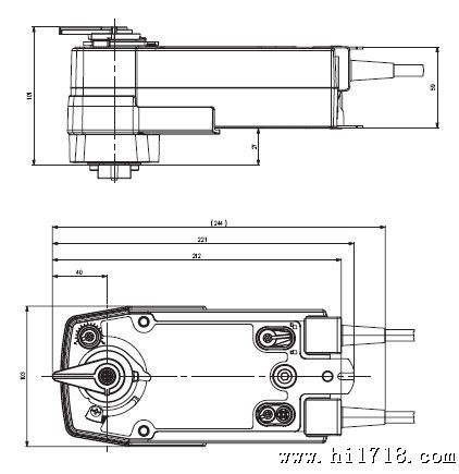SRFU-5弹簧复位阀门执行器尺寸图