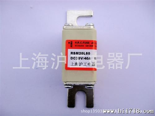 供应 沪工电器 快速熔断器保险丝 RSM20L80