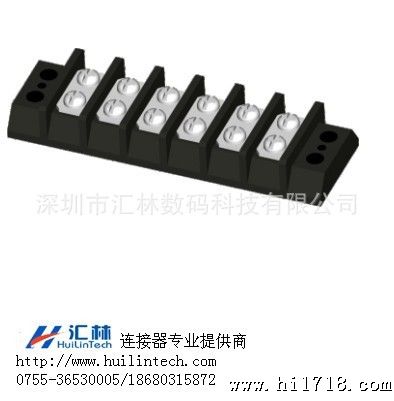 栅栏式9.5mm间距双排螺钉紧固美观端子