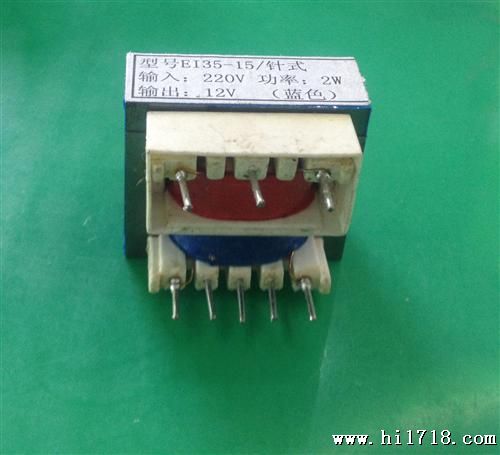 供应插针式变压器：12v/9v 2W电子变压器