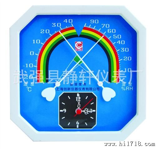 厂家直供——优质WS-208B带时钟型指针式温湿度表