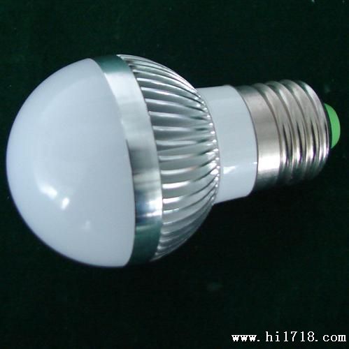 3W恒流电源LED球泡灯LED灯泡 E27 LED灯质保两年 东莞厂家