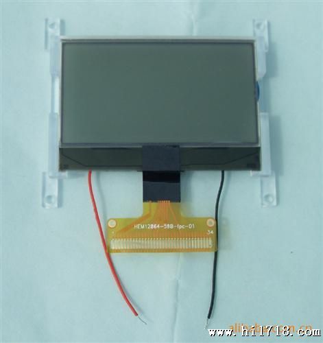 FSTN，128*64点阵屏，灰膜，COG  LCM，液晶显示模块。