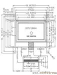 FSTN，128*64点阵屏，灰膜，COG  LCM，液晶显示模块。