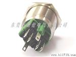 金属按钮开关 度破坏按钮开关 25MM环形带灯带锁