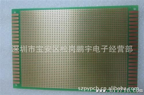 厂家批发：12*18CM优质波纤绿油板 万用板 洞洞实验板 测试板