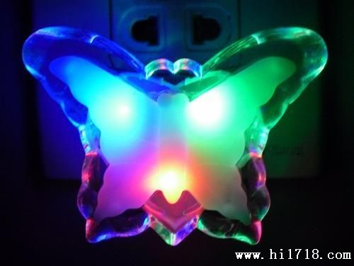 蝴蝶 LED床头灯 灯 过道灯 小夜灯 带开关