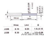 3*8 晶振 24.000MHZ JU38 24.000M 圆柱型石英晶振 24.000