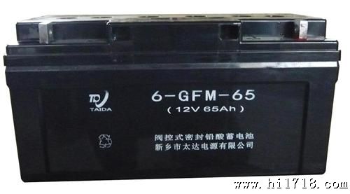 蓄电池6GFM-65铅酸蓄电池