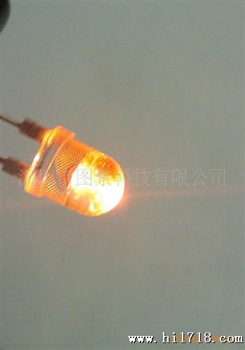 本厂生产8MM圆头大功率黄光LED，0.5W黄光LED，价格优惠