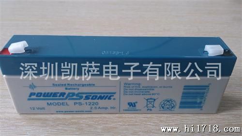 PS-1220 Power-Sonic 密封铅酸蓄电池12V2.5AH