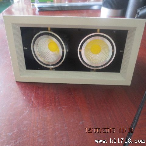 【诚信为本】10W集成式LED大功率灯具 双头豆胆LED灯 COB栅格灯