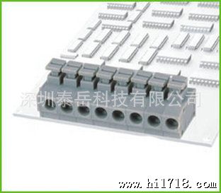 供应免螺丝接线端子260、弹簧式端子台、间距3.81、5.0、7.5、10