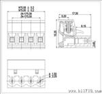 厂方插拔式接线端子RC2EDGK508,间区是5.08mm