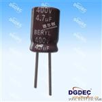 优质绿宝石电解电容低阻长寿命电容RD系列220uf/63v 10X20