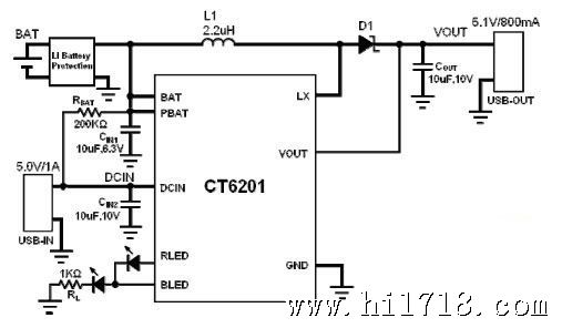 ct6201典型应用电路图