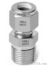 美国飞托克FITOK卡套阳螺纹接头SS-CM-FL1-NS4