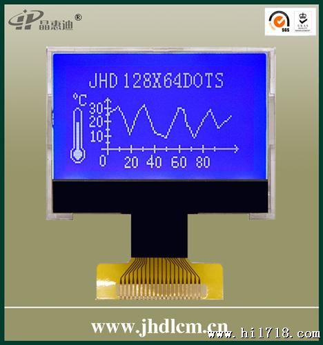 供应1.5英寸/液晶模组/JHD12864-105BTW-B