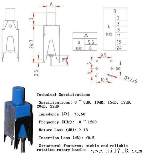 CATV高频可变衰减器 JSSJ-B-B1